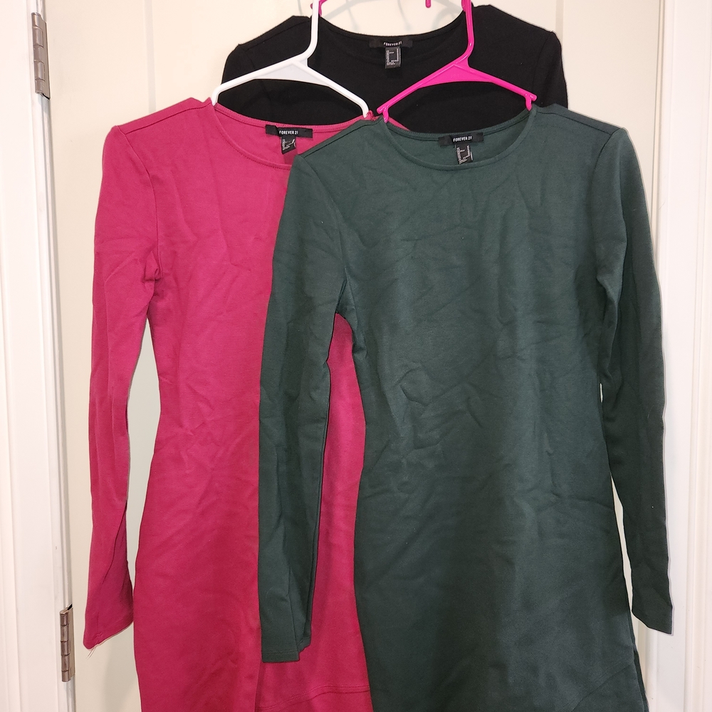Forever 21 - THREE Bodycon Dresses SZ M